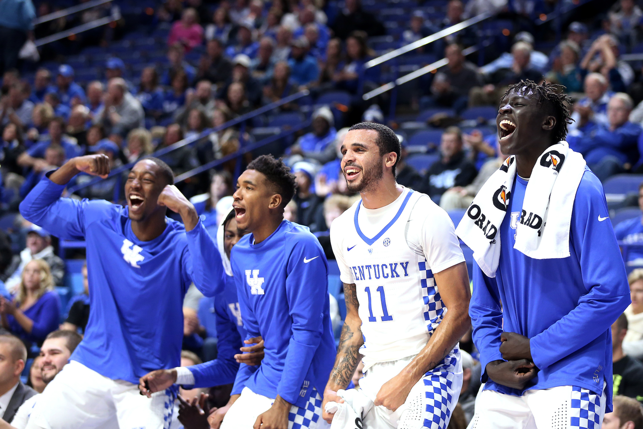 Bam Adebayo. Malik Monk. Mychal Mulder. Wenyen Gabriel.

The University of Kentucky men?s basketball team beat Duquesne 93-59 on Sunday, November 20, 2016, in Lexington?s Rupp Arena.

Photo by Chet White | UK Athletics
