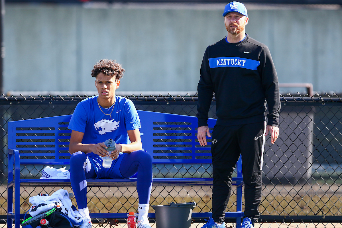 Gabriel Diallo.

Kentucky falls to Oklahoma 5-2.

Photo by Sarah Caputi | UK Athletics