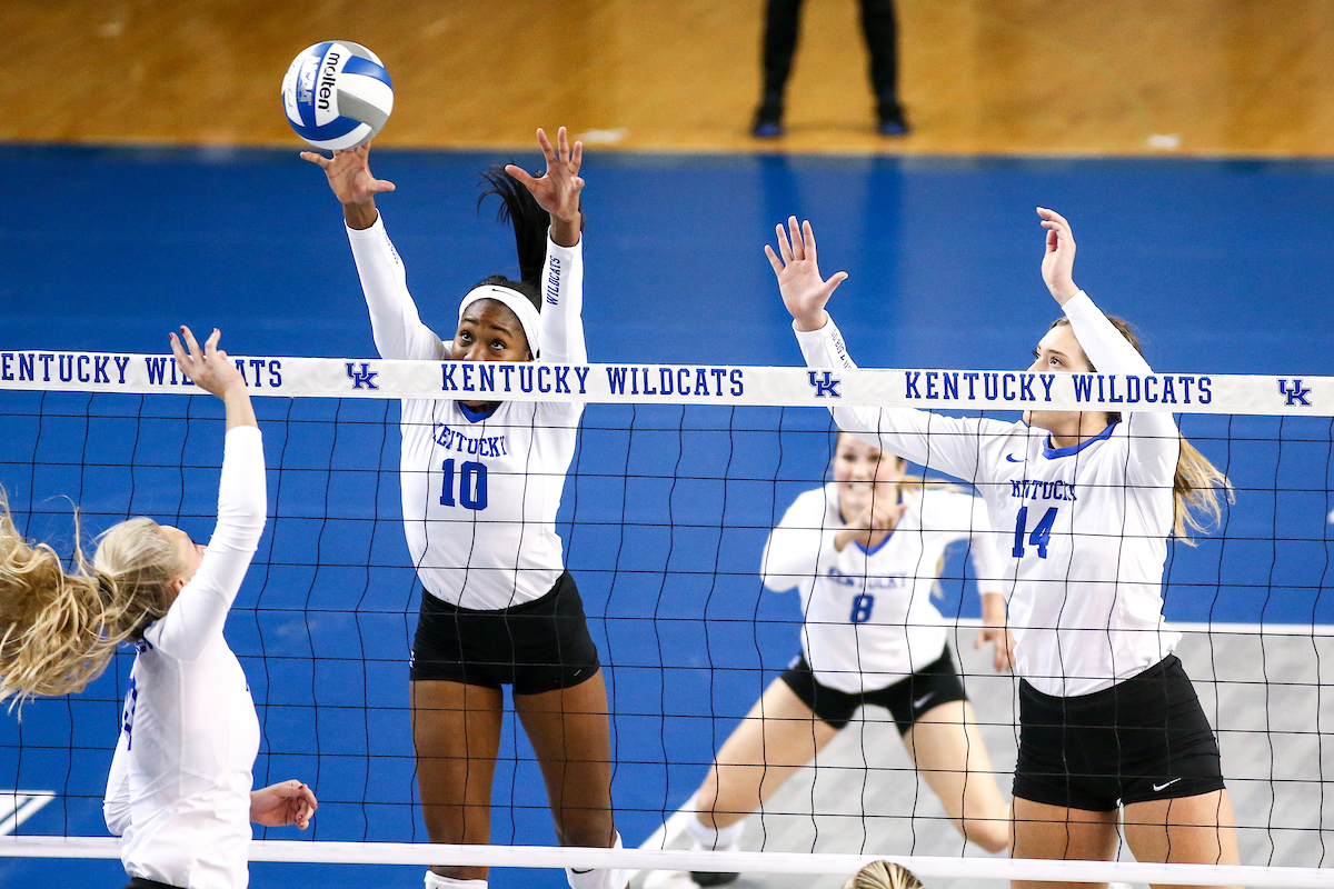 Reagan Rutherford. 

Volleyball Blue White Match.

Photo by Eddie Justice | UK Athletics