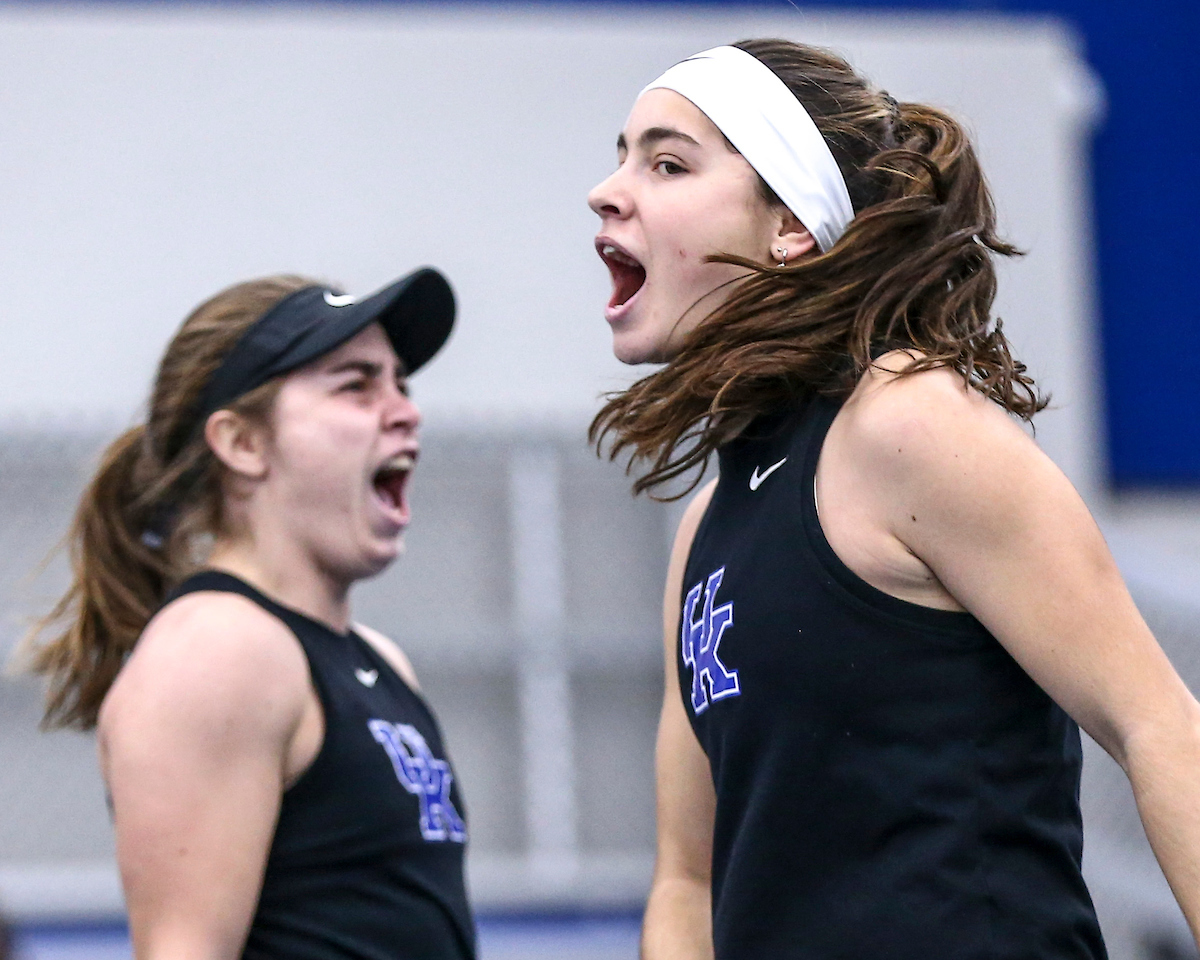 Fiona Arrese, Florencia Urrutia.

Kentucky defeats Penn State 4-3.

Photo by Grace Bradley | UK Athletics