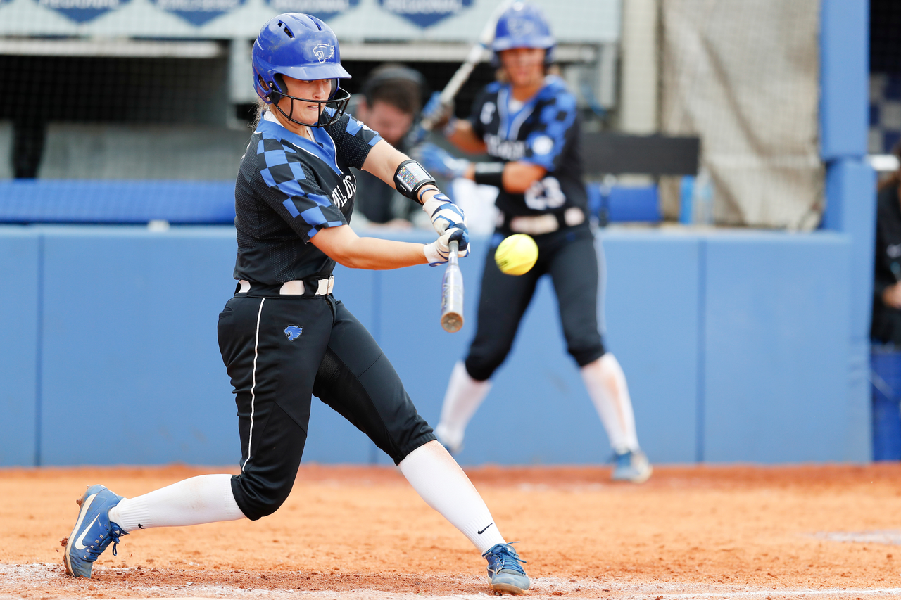 Jenny Schaper.

The University of Kentucky softball team beat UIC 10-1 in the Cats NCAA Championship Lexington Regional opening game at John Cropp Stadium on Saturday, May 19, 2018.

Photo by Elliott Hess | UK Athletics