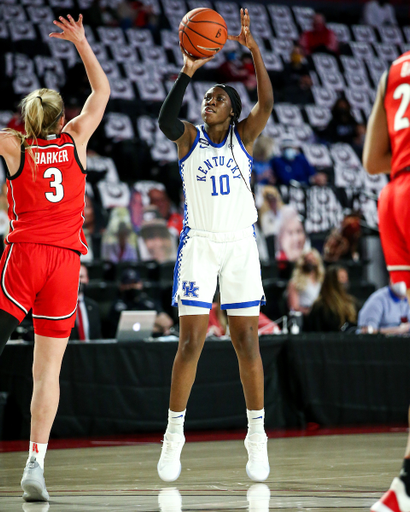 Rhyne Howard. 

Kentucky beats Georgia 62-58.

Photo by Eddie Justice | UK Athletics