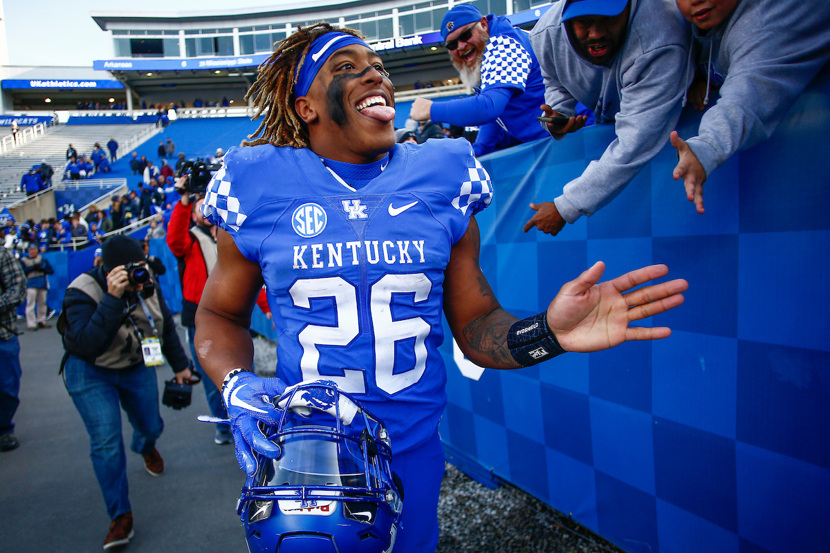 Benny Snell.

UK football beats MTSU 34-23 on Senior Day at Kroger Field.

Photo by Chet White | UK Athletics