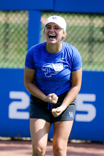 Autumn Humes. 

Kentucky Softball special olympics camp.

Photo by Eddie Justice | UK Athletics