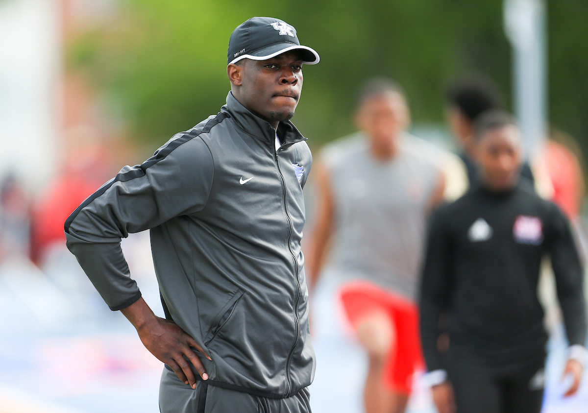 during the Pepsi Florida Relays at James G. Pressly Stadium on Friday, March 29, 2019 in Gainesville, Fla. (Photo by Matt Stamey)