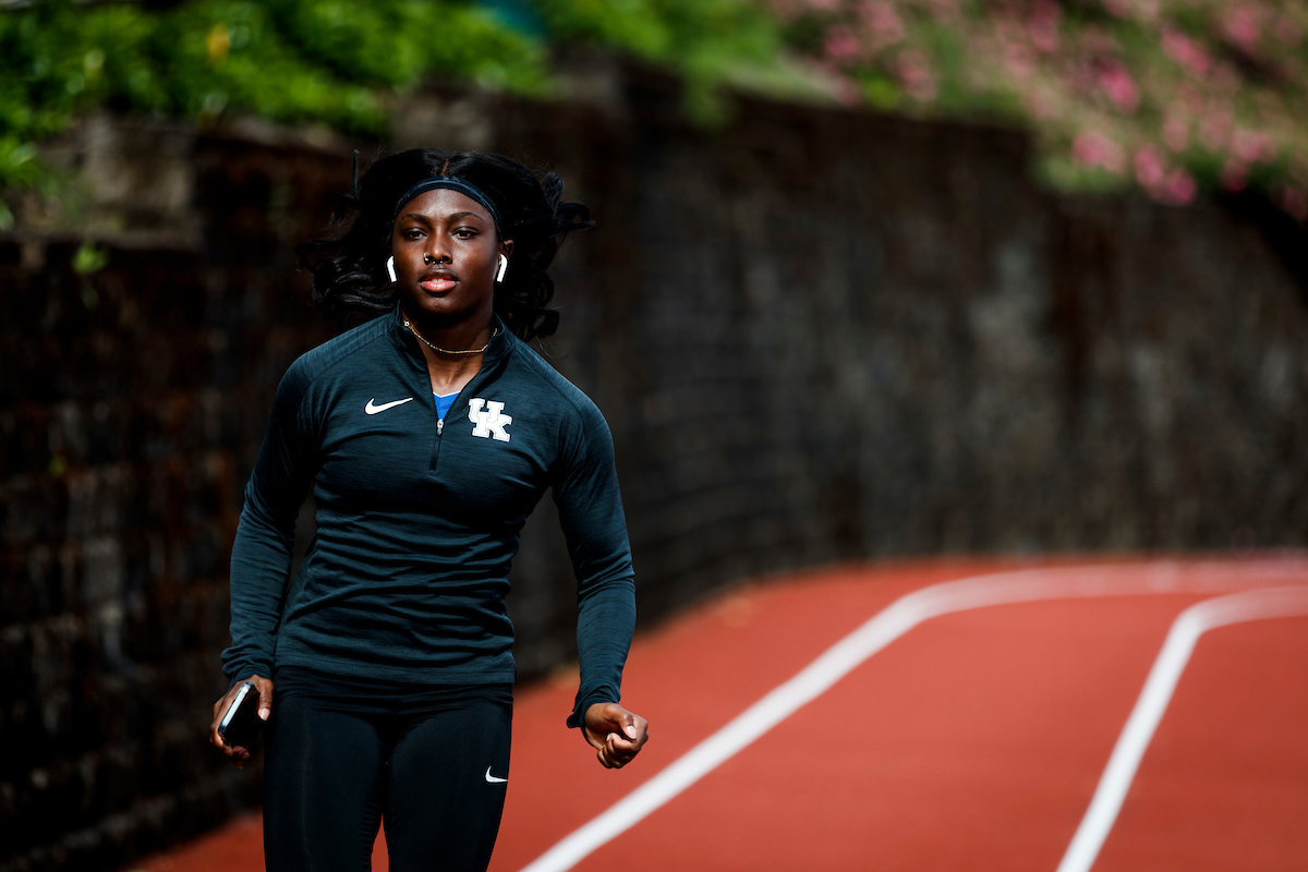Shadajah Ballard.

Shake out.

NCAA Track and Field Outdoor Championships.

Photo by Chet White | UK Athletics