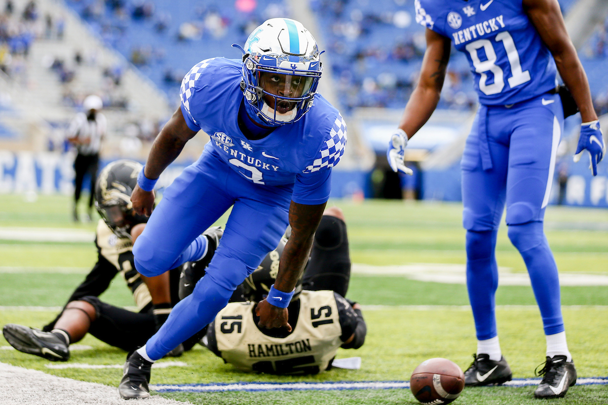 Terry Wilson.

UK beat Vandy 38-35.

Photo by Chet White | UK Athletics