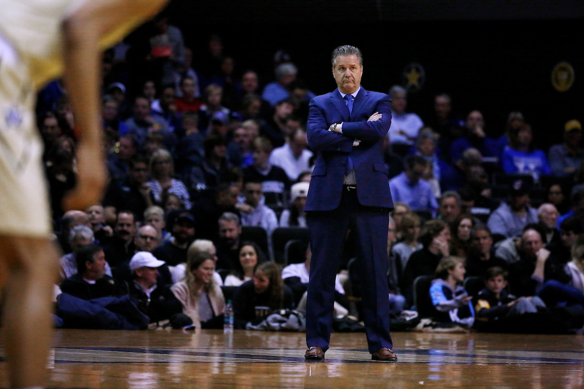 John Calipari.

The University of Kentucky men's basketball team beat Vanderbilt 74-67 at Memorial Gymnasium in Nashville, TN., on Saturday, January 13, 2018.

Photo by Chet White | UK Athletics