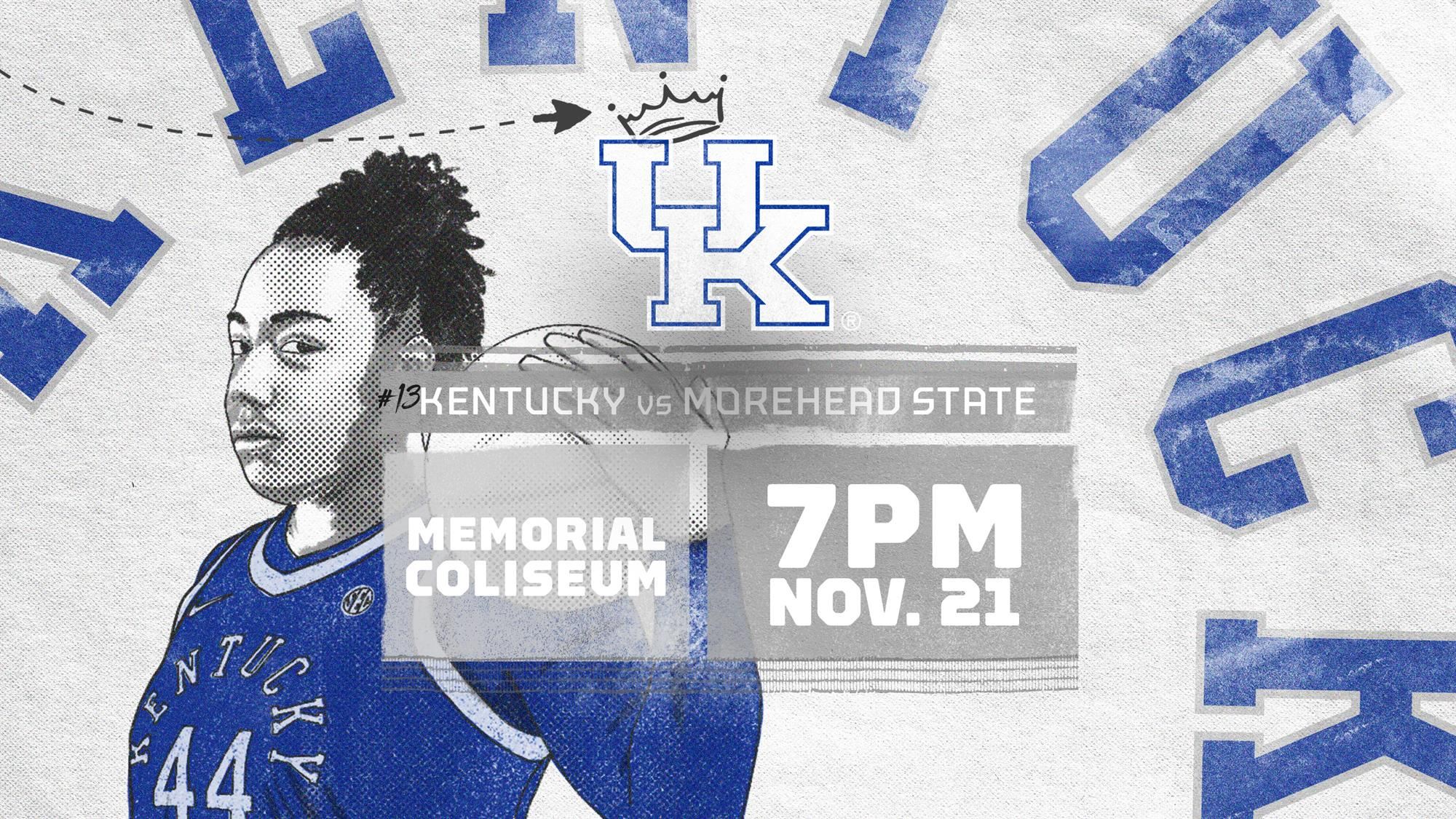 No. 13 Kentucky Starts Seven-Game Homestand Thursday vs. Morehead State