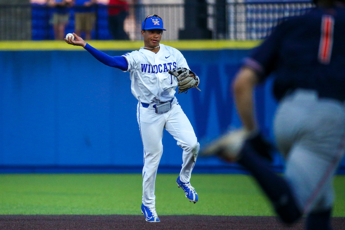 Daniel Harris IV. 

Kentucky loses to Auburn 3-6.

Photo by Sarah Caputi | UK Athletics