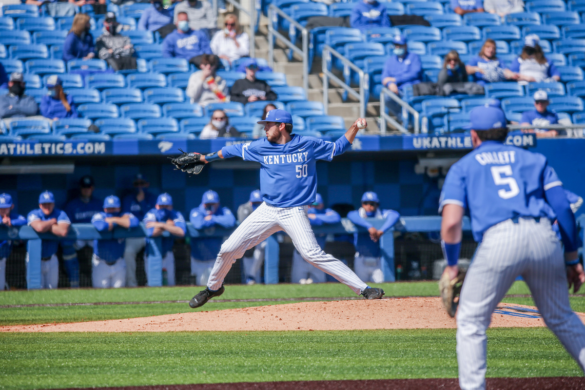 Mason Hazelwood.

Kentucky beats Mizzou 5 - 4.

Photo by Sarah Caputi | UK Athletics