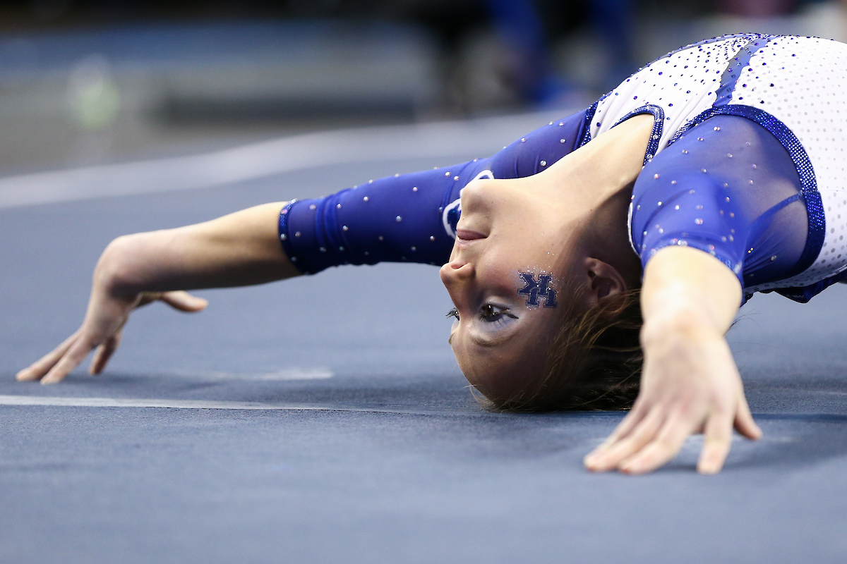 Raena Worley.

Kentucky gymnastics loses to Florida.

Photo by Tommy Quarles | UK Athletics