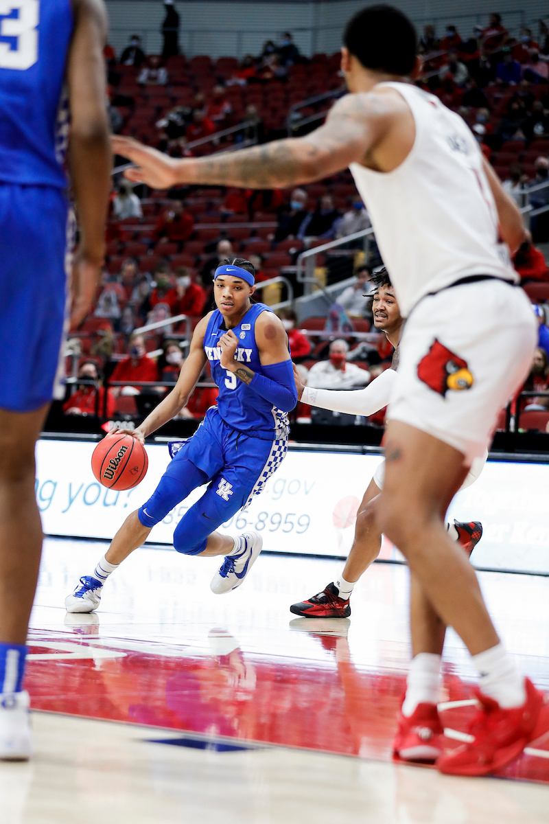 Brandon Boston Jr.

Kentucky loses to Louisville 62-59.

Photo by Chet White | UK Athletics