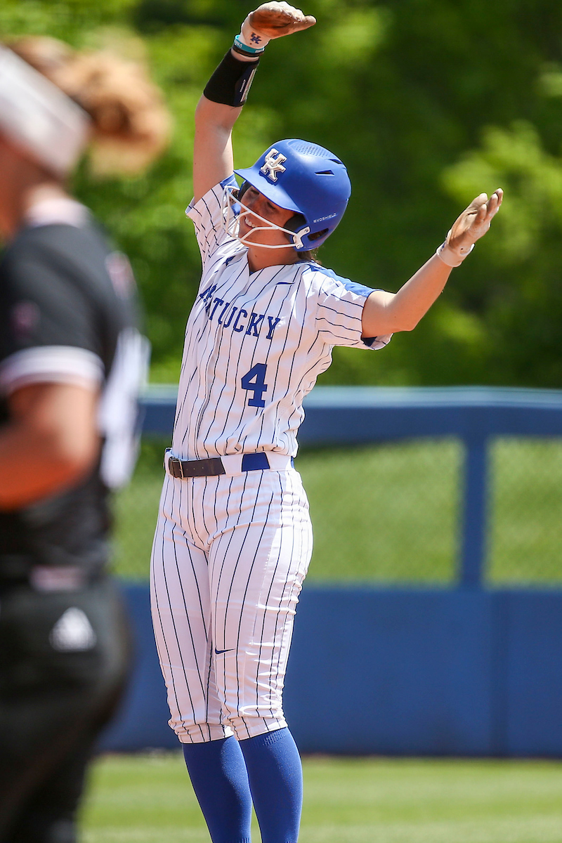 Renee Abernathy.

Kentucky defeats Mississippi State 9-5.

Photo by Sarah Caputi | UK Athletics