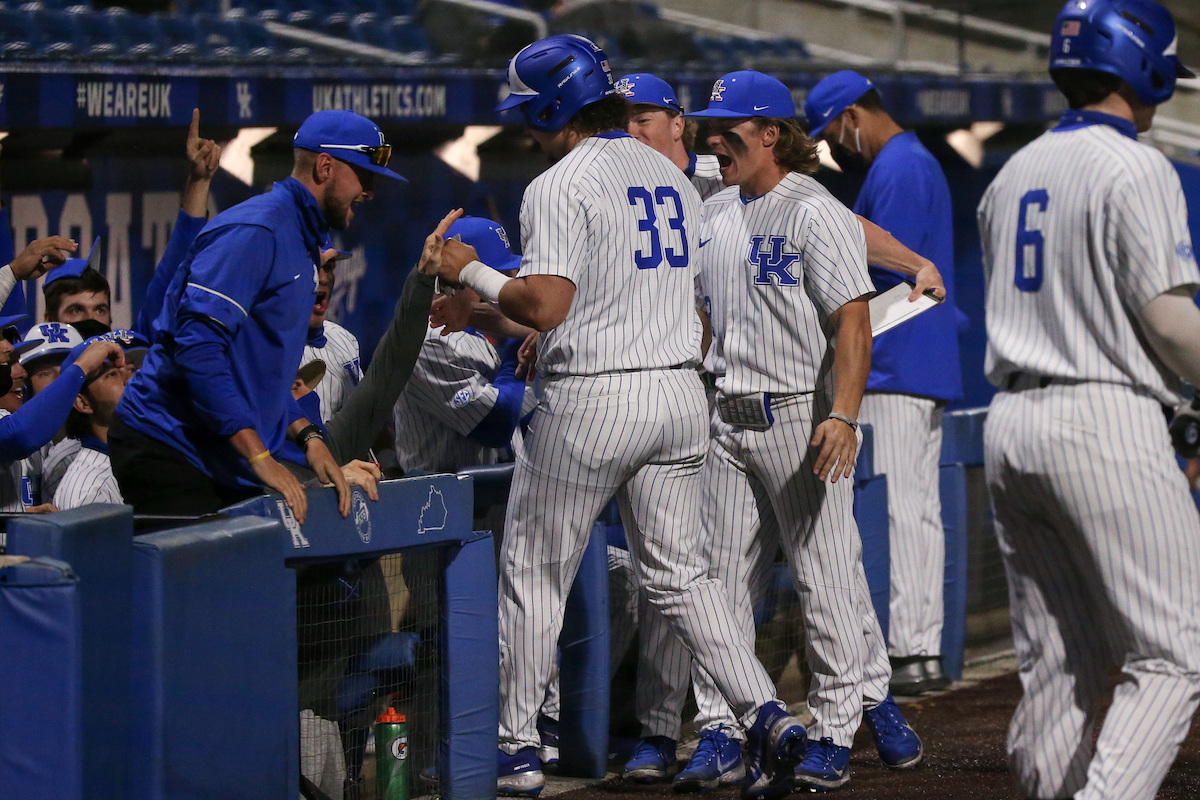Trae Harmon and Austin Schultz.

Kentucky beats Butler 6 - 5.

Photo by Sarah Caputi | UK Athletics