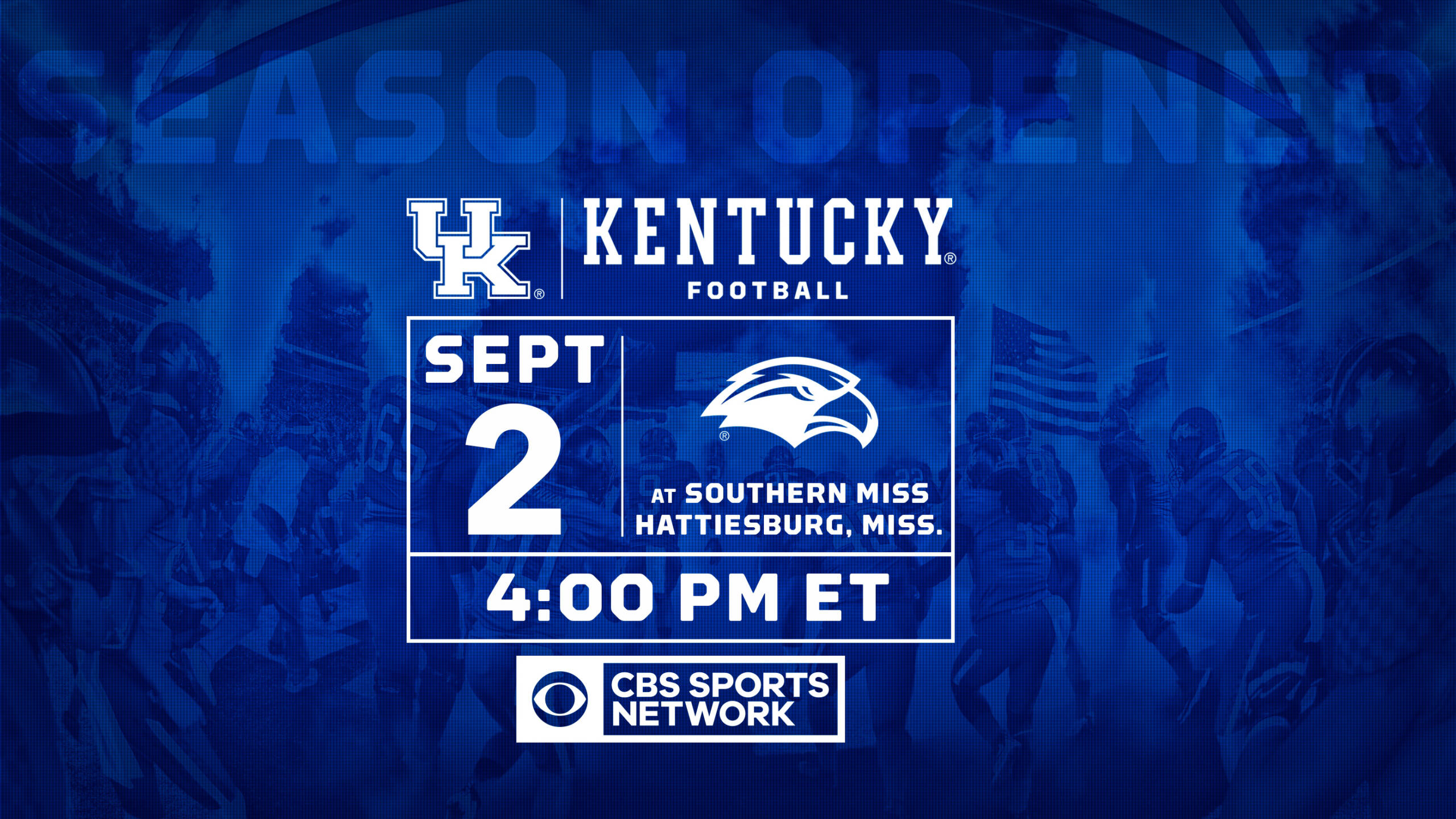 Kickoff Time Set for Kentucky Football at Southern Miss