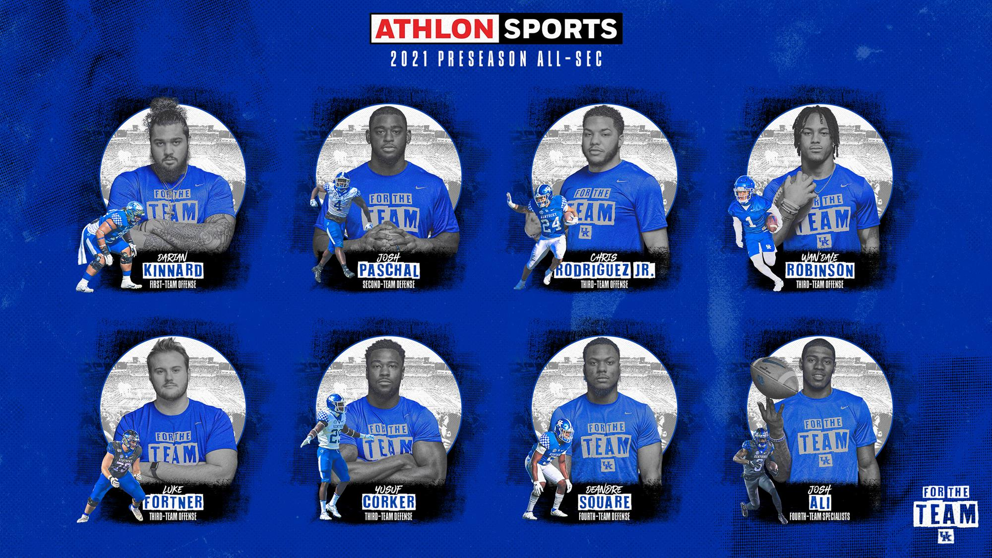 Eight Wildcats Earn Athlon Preseason All-SEC Honors