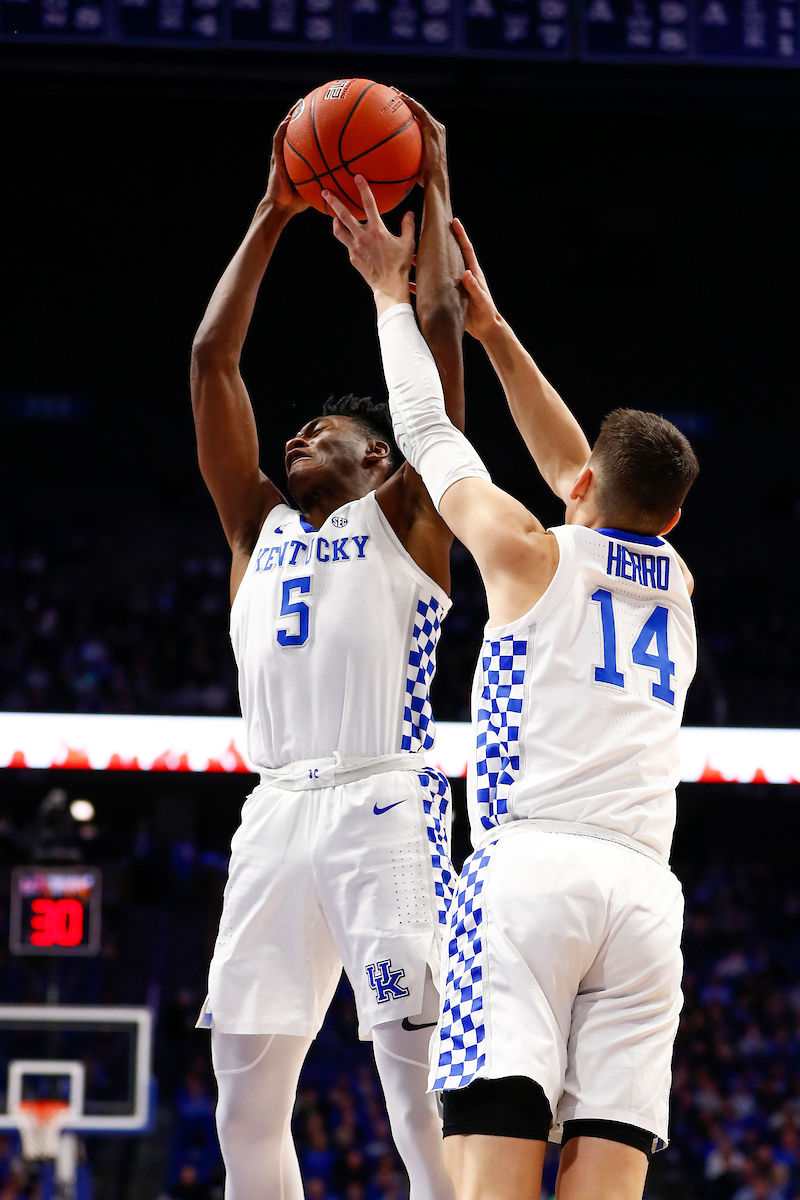 Immanuel Quickley. Tyler Herro.

Men's basketball beats North Dakota 96-58.

Photo by Chet White | UK Athletics