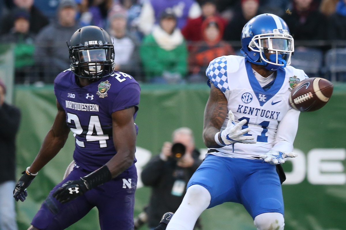 Tavin Richardson.

The University of Kentucky football team falls to Northwestern 23-24 in the Music City Bowl on Friday, December 29, 2017, at Nissan Field in Nashville, Tn.

Photo by Chet White | UK Athletics
