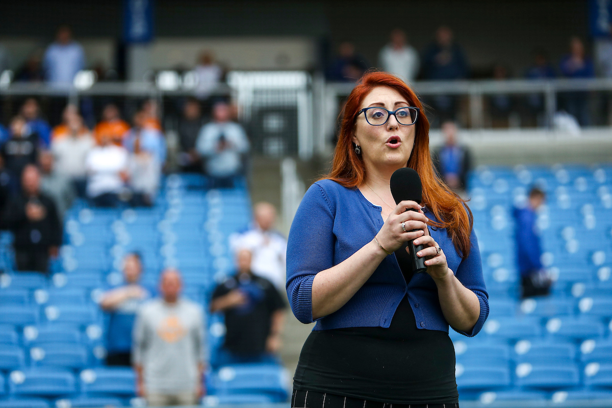 National Anthem Singer.

Kentucky beats Tennessee 5-2.

Photo by Sarah Caputi | UK Athletics