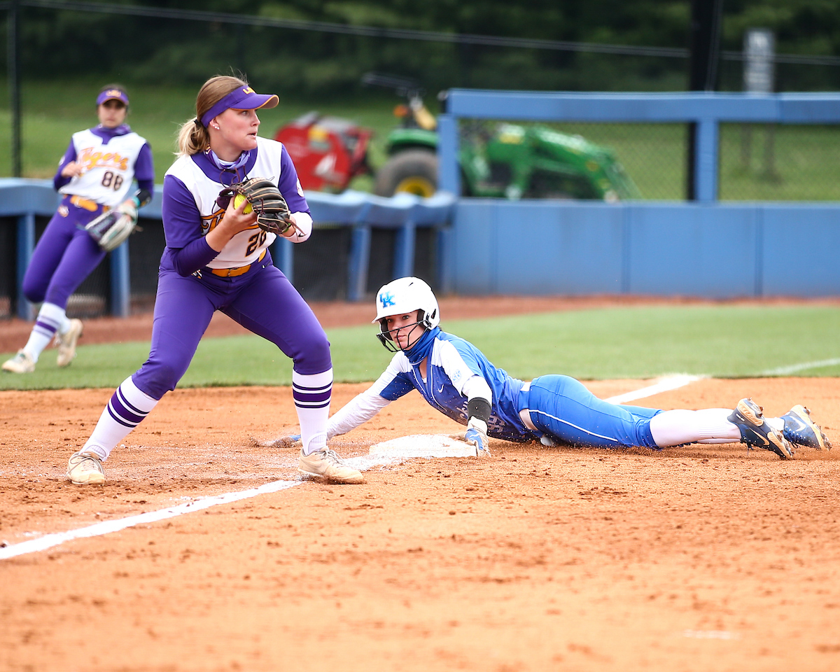 Kayla Kowalik. 

Kentucky loses to LSU 10-7. 

Photo by Eddie Justice | UK Athletics