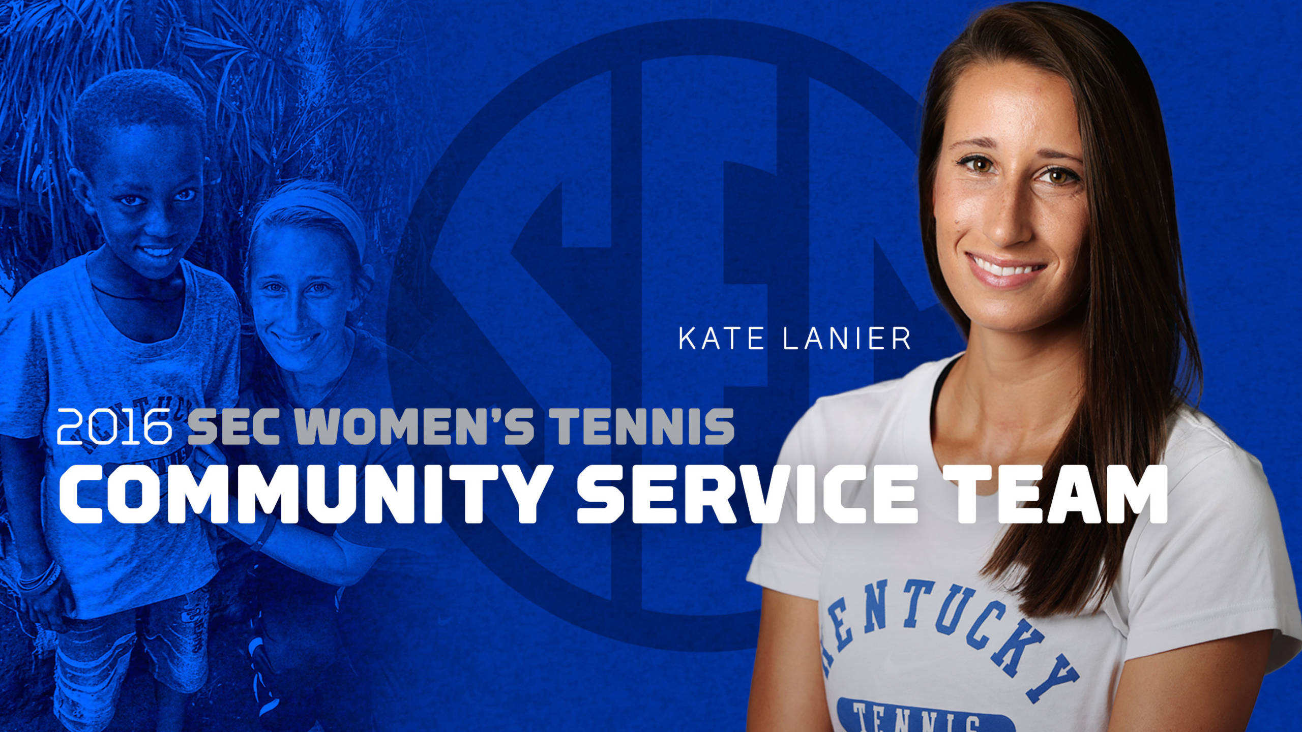 Kate Lanier Named to SEC Community Service Team