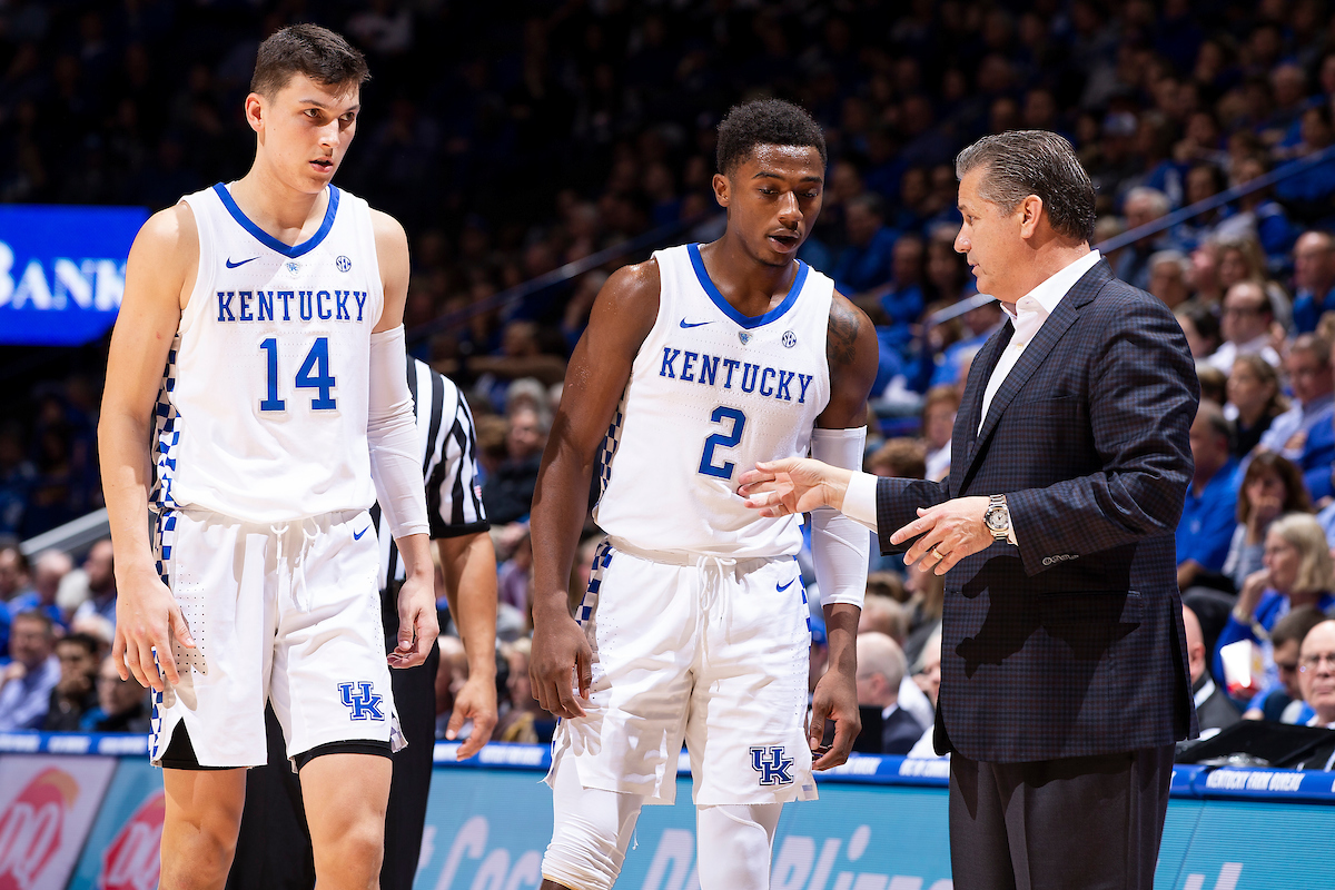 Tyler Herro. Ashton Hagans. John Calipari.

UK beats VMI 92-82 at Rupp Arena.

Photo by Chet White | UK Athletics