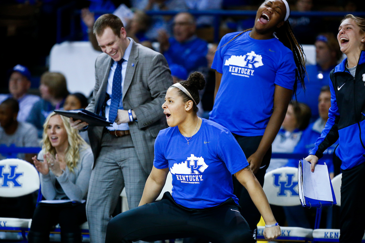 Team.

UK women's basketball beat Southern 91-41.

Photo by Chet White | UK Athletics
