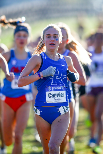 Sophie Carrier. 

2019 SEC Cross Country Championships. 

Photo by Eddie Justice | UK Athletics