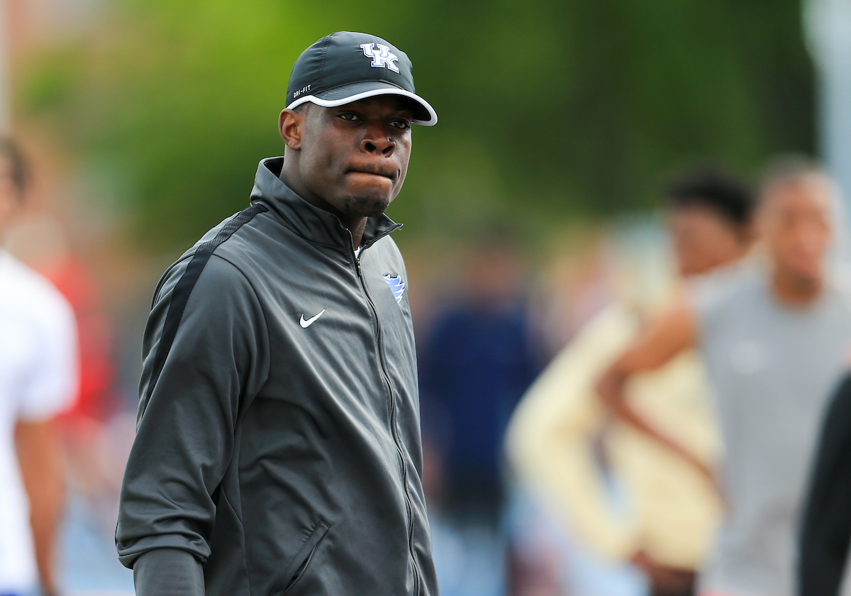 during the Pepsi Florida Relays at James G. Pressly Stadium on Friday, March 29, 2019 in Gainesville, Fla. (Photo by Matt Stamey)