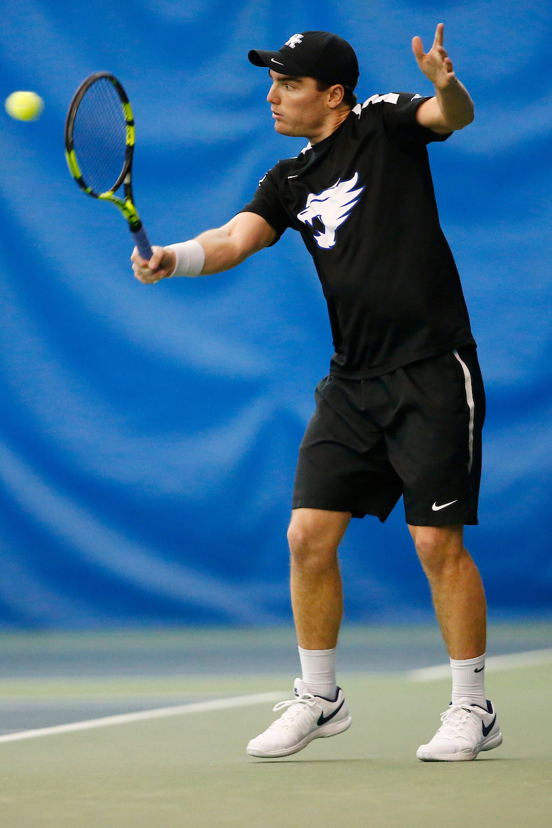 Trey Yates.

The University of Kentucky men?s tennis squad in action against EKU on Friday, January 19th, 2018, at the Hilary J. Boone Center in Lexington, Ky.

Photo by Quinn Foster I UK Athletics