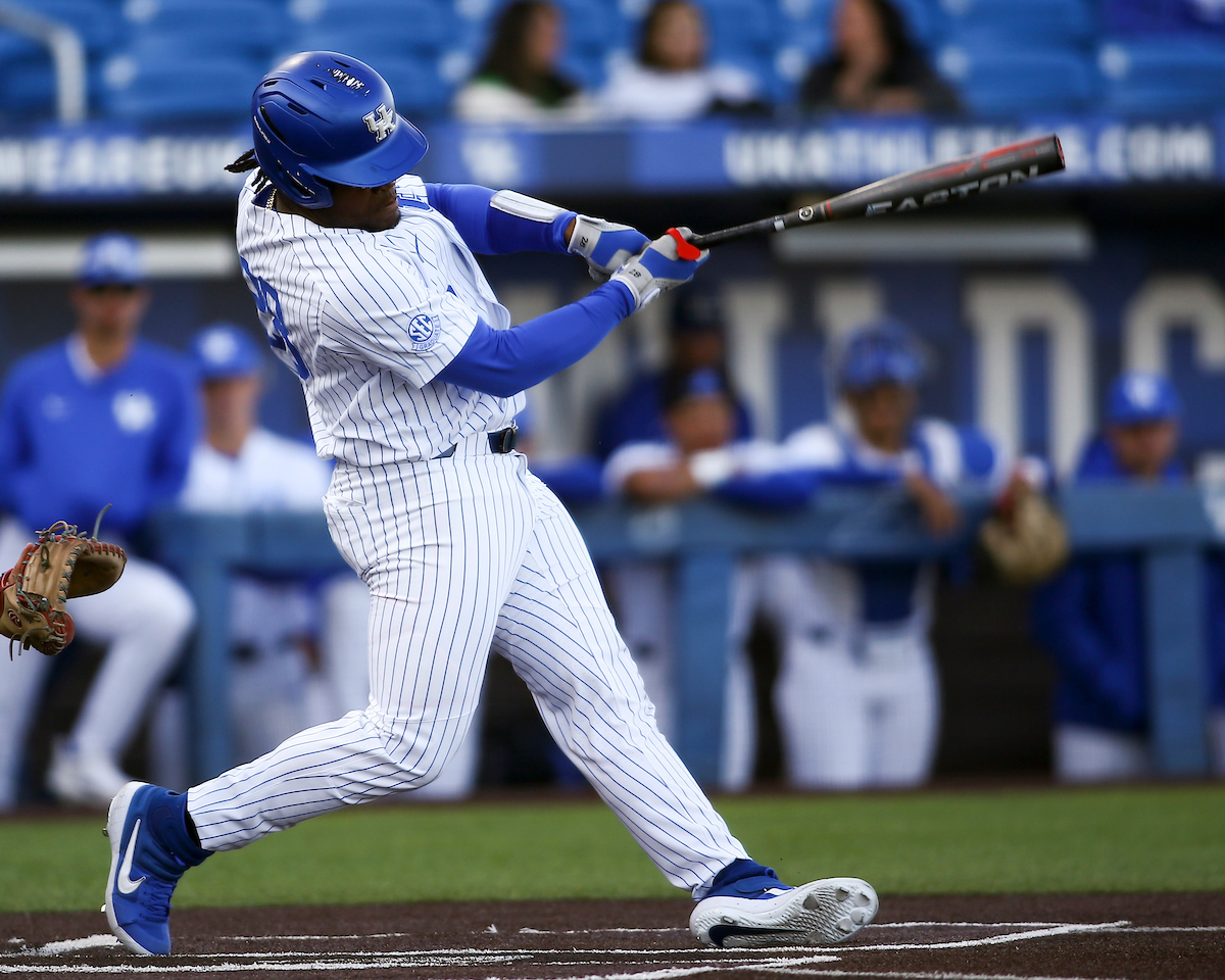Oraj Anu.

Kentucky defeats Dayton 12-1.

Photo by Grace Bradley | UK Athletics