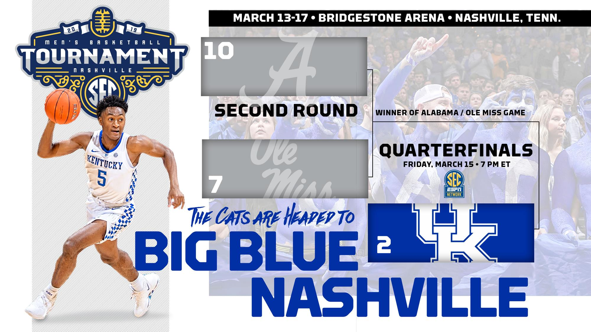 Kentucky Lands No. 2 Seed in SEC Tournament