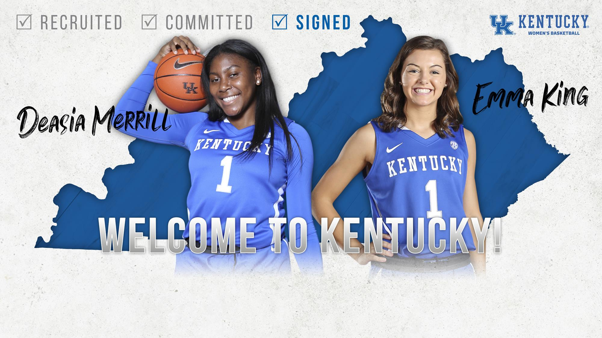 Emma King, Deasia Merrill Sign with Kentucky WBB for 2019