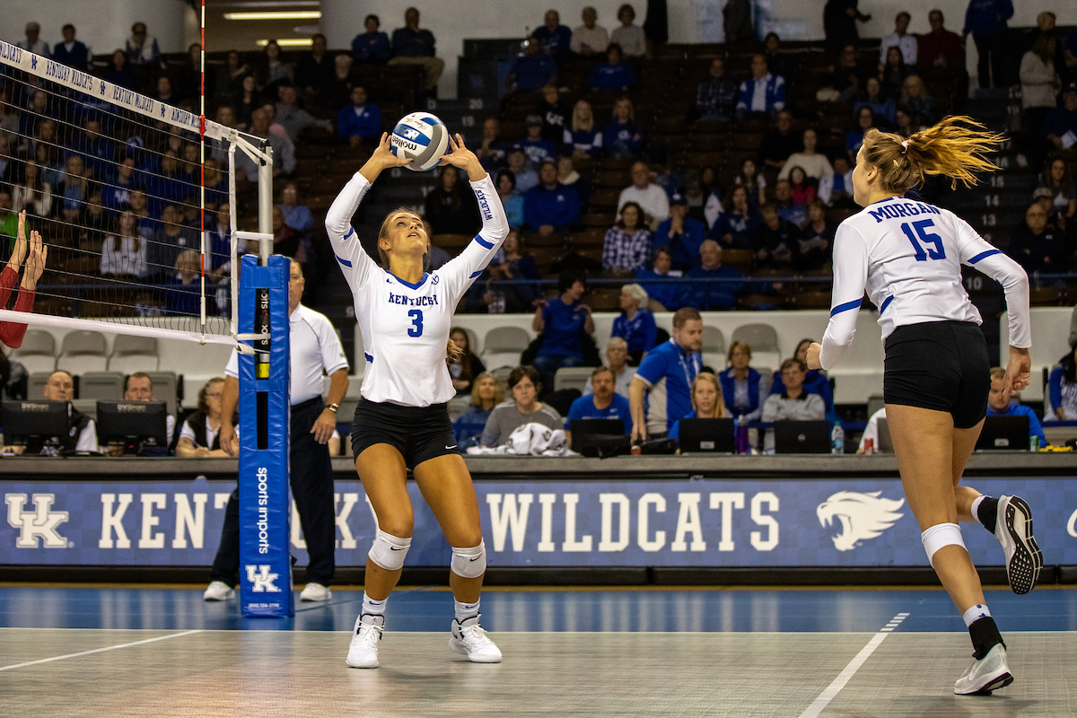 Madison Lilley (3)

UK volleyball defeats Alabama 3-0 at Memorial Coliseum on , Sunday Nov. 11, 2018  in Lexington, Ky. Photo by Mark Mahan