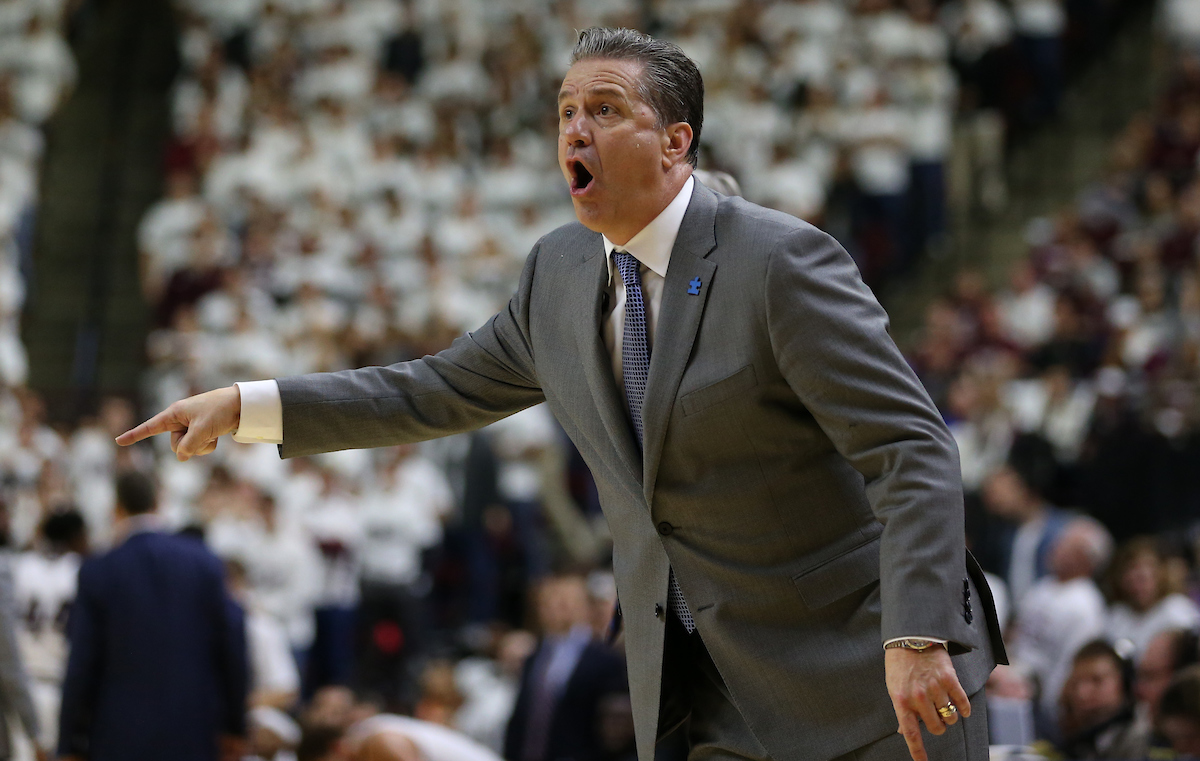John Calipari

The University of Kentucky men's basketball team is defeated by Texas A&M 85-74 on Saturday, February 10th, 2018 at Reed Arena in College Station, TX.


Photo By Barry Westerman | UK Athletics