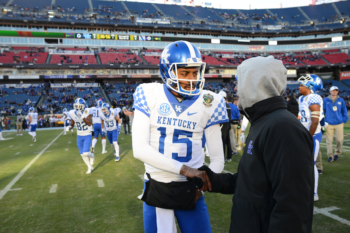 Stephen Johnson

The University of Kentucky football team falls to Northwestern 23-24 in the Music City Bowl on Friday, December 29, 2017, at Nissan Field in Nashville, Tn.