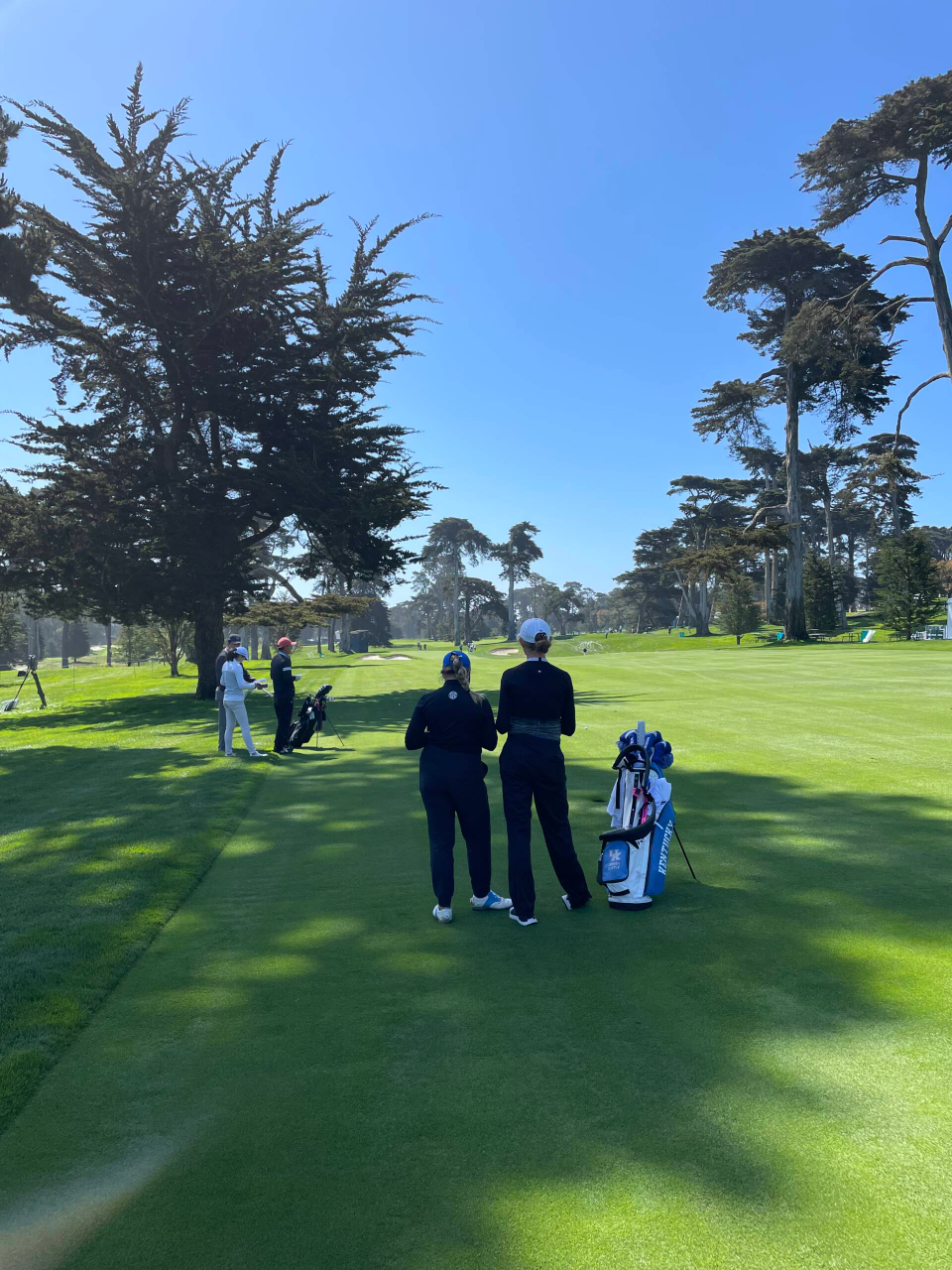 Jensen Castle is playing in the 76th U.S. Women's Open with Laney Frye as her caddie.