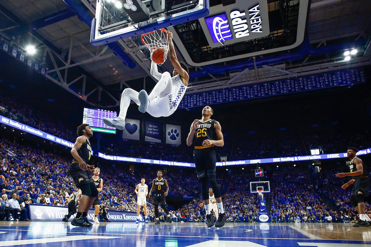 Nick Richards.

UK men's basketball beat Winthrop University 87-74 on Wednesday, November 21, 2018.

Photo by Chet White | UK Athletics