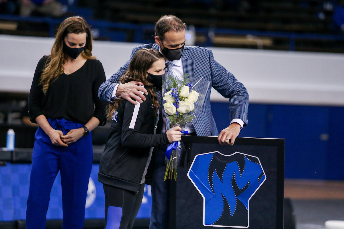 Ella Warren.

Gymnastics Senior Night.

Photo by Hannah Phillips | UK Athletics