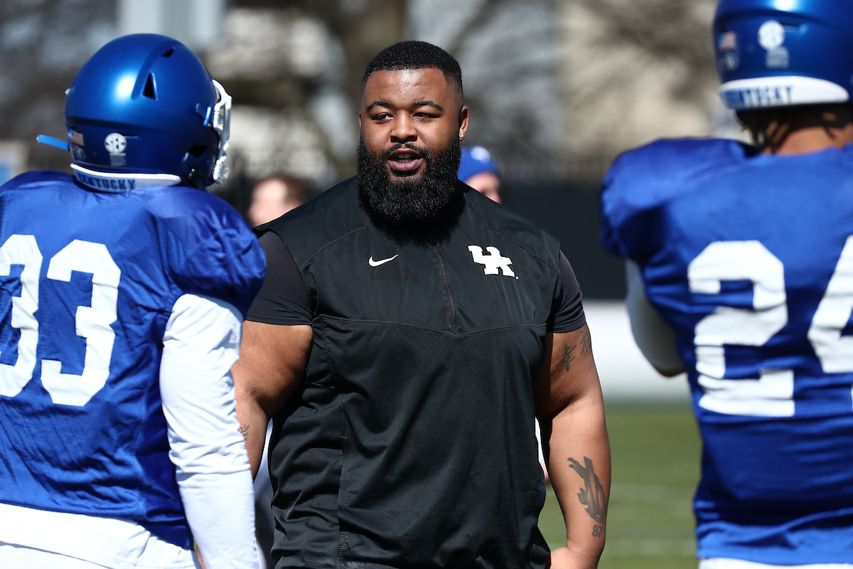Mike Marrow.

Spring Practice.

Photo by Elliott Hess | UK Athletics
