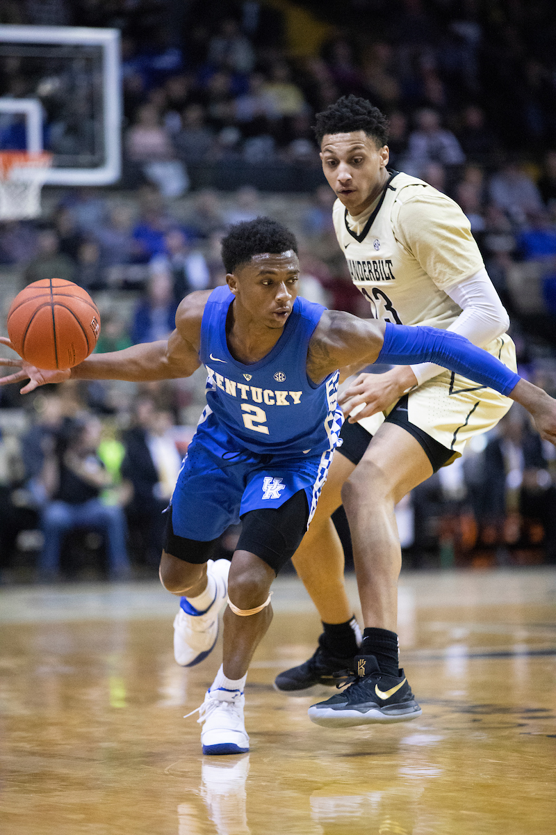 Ashton Hagans.

Kentucky beat Vanderbilt 87-52 on Tuesday, January 29, 2019, at Memorial Gym in Nashville, TN.

Photo by Chet White| UK Athletics