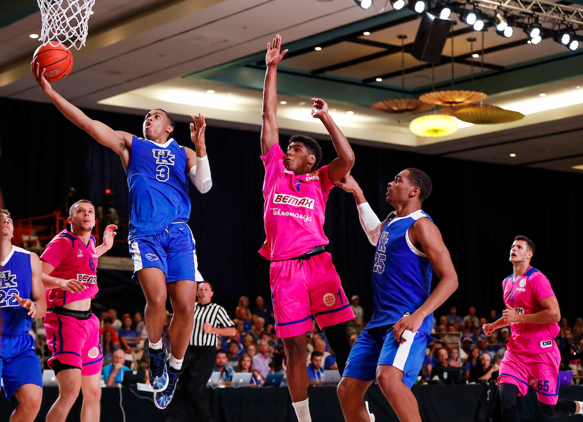 Keldon Johnson.

The University of Kentucky men's basketball team beat Serbia's Mega Bemax 100-64 at the Atlantis Imperial Arena in Paradise Island, Bahamas, on Saturday, August11, 2018.

Photo by Chet White | UK Athletics