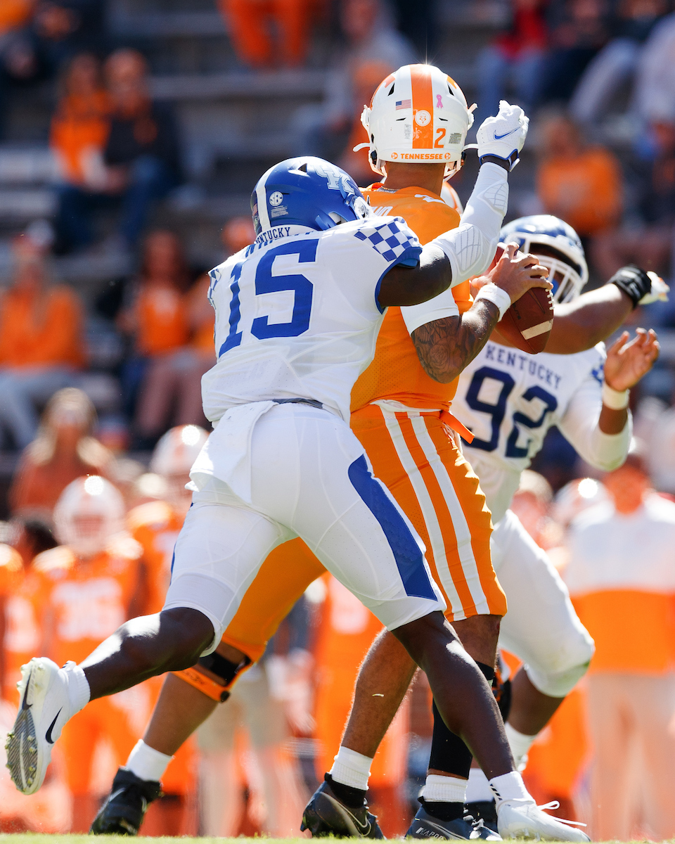 JORDAN WRIGHT.

Kentucky beats Tennessee, 34-7.

Photo by Elliott Hess | UK Athletics
