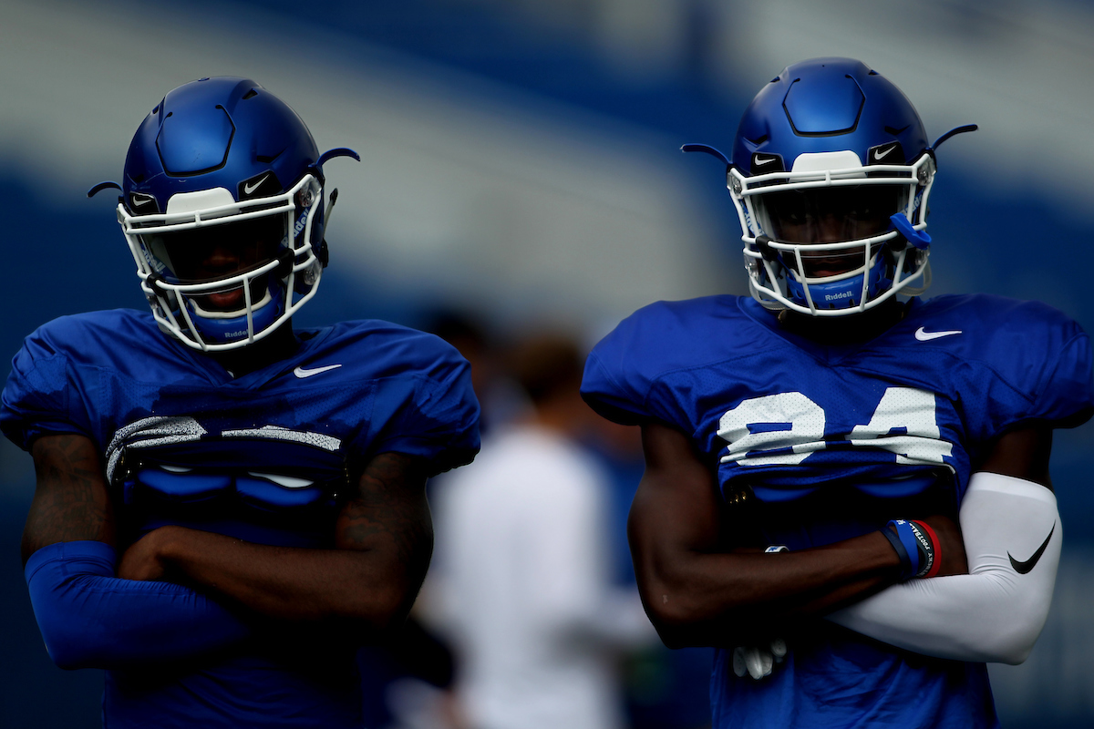 The University of Kentucky football team holds a inter-squad scrimmage on Saturday, August 18th, 2018 at Kroger Field in Lexington, Ky.

Photo by Quinlan Ulysses Foster I UK Athletics