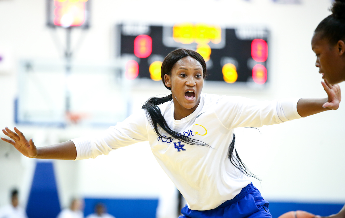 Nyah Leveretter. 

WBB Practice.

Photo by Eddie Justice | UK Athletics