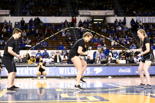 Halftime Jump Ropers.

Kentucky loses to South Carolina 59-50.

Photo by Grace Bradley | UK Athletics
