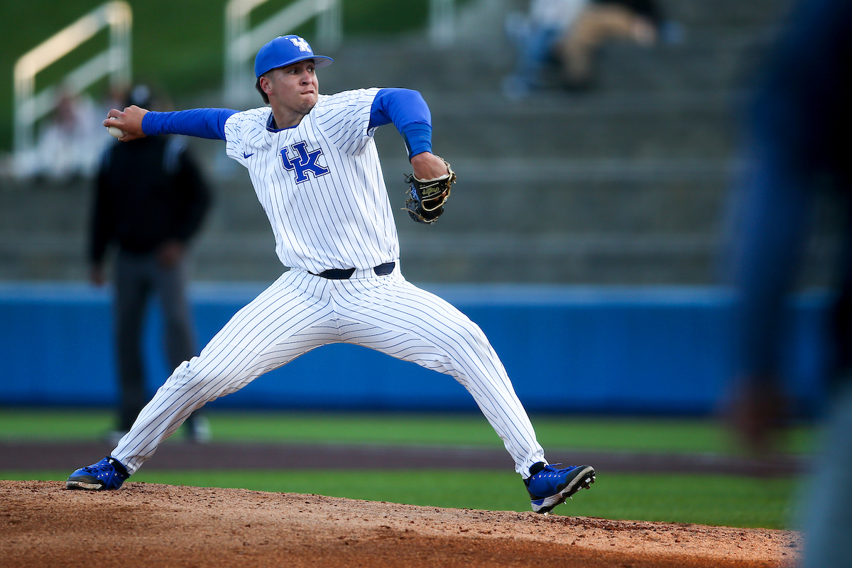 Wyatt Hudepohl.

Kentucky defeats Dayton 12-1.

Photo by Grace Bradley | UK Athletics