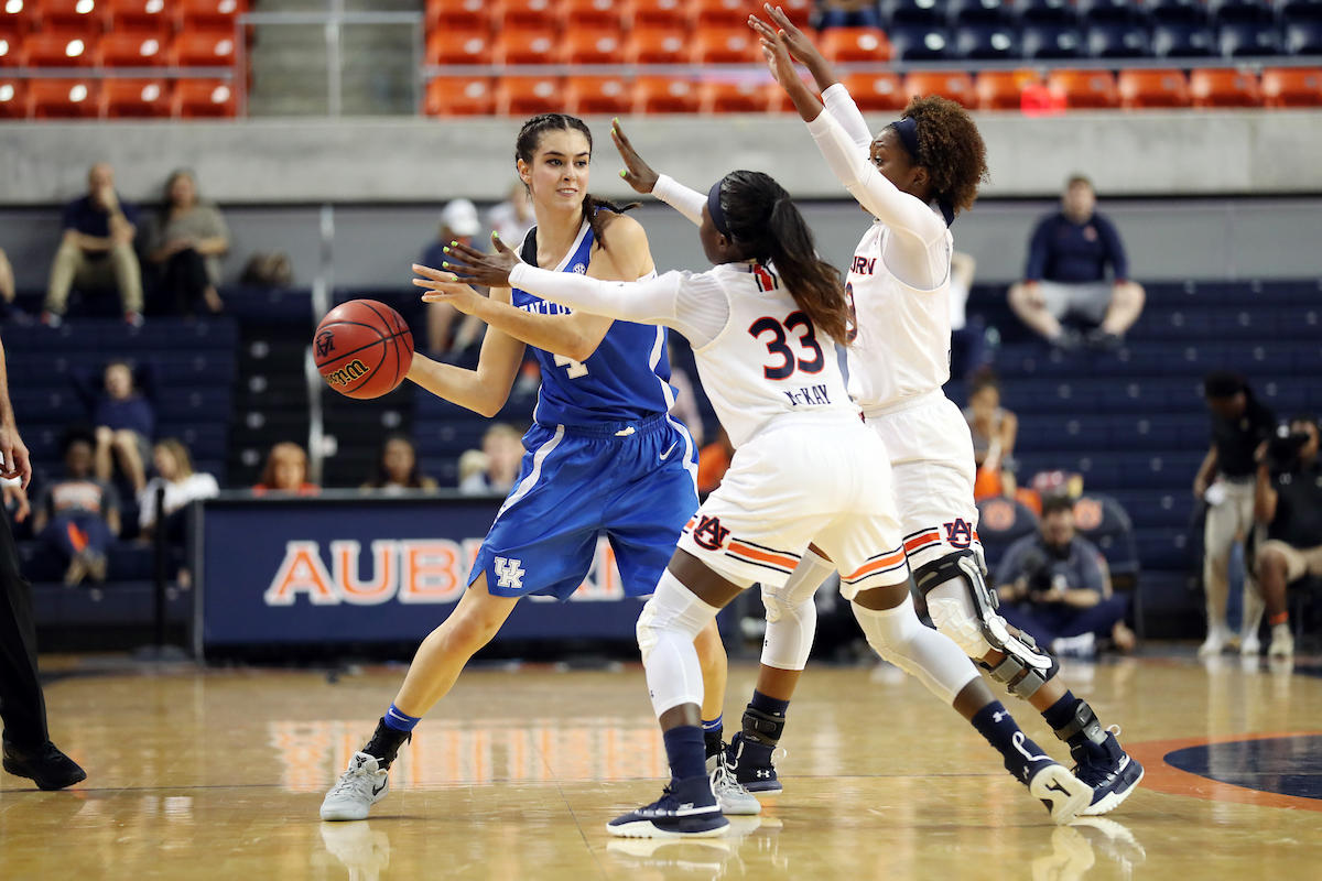 The UK Women's Basketball team beat Auburn.
Photo by Britney Howard | UK Athletics
