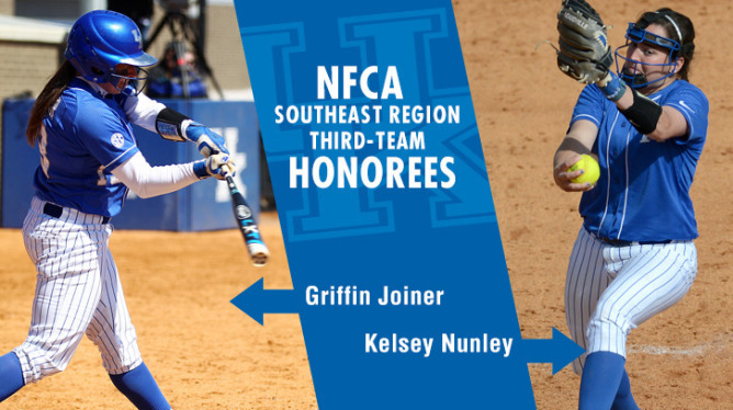 Joiner, Nunley Named NFCA Southeast All-Region Third Team